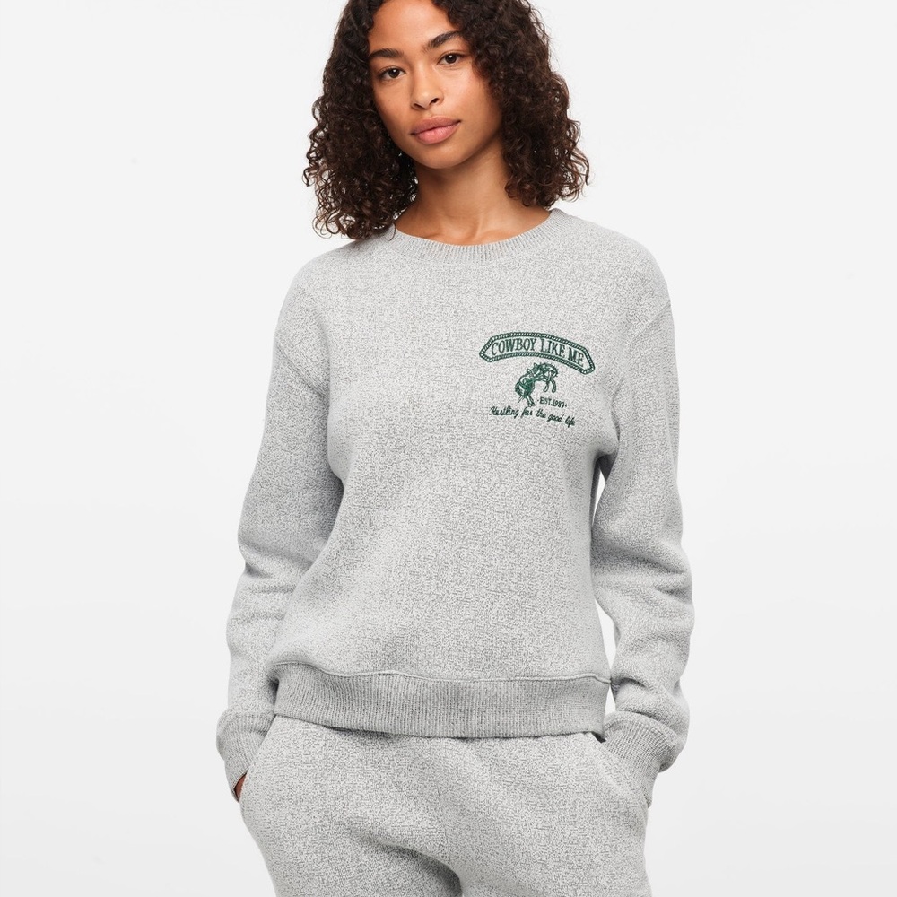 NEW Taylor Swift Cowboy Like Me Crewneck Grey - Size XS